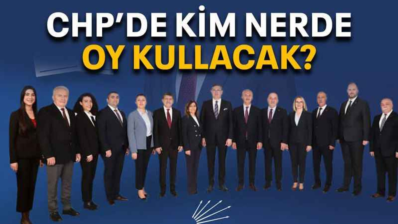 CHP’de kim nerde oy kullacak?